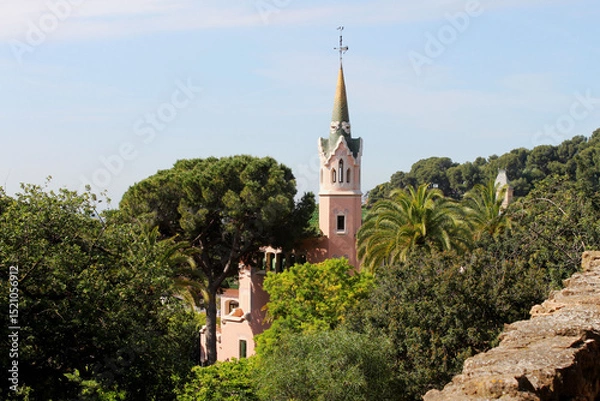 Obraz Espagne, Barcelone, le Parc Guell 