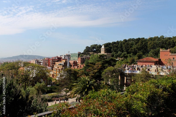 Obraz Espagne, Barcelone, le Parc Guell 