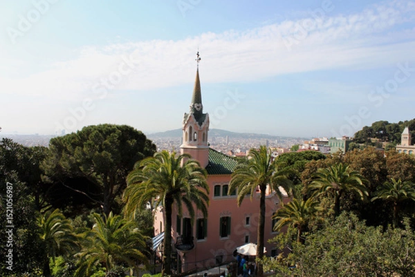 Obraz Espagne, Barcelone, le Parc Guell 