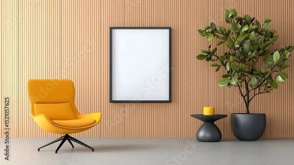 Fototapeta Bright and modern office space with minimalist decor
