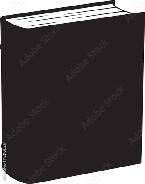 Obraz Book Silhouette vector image