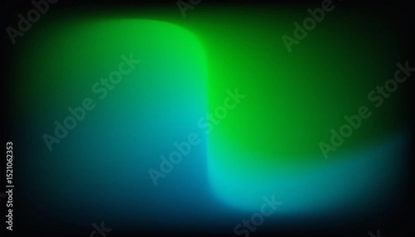 Obraz Abstract green and blue gradient background