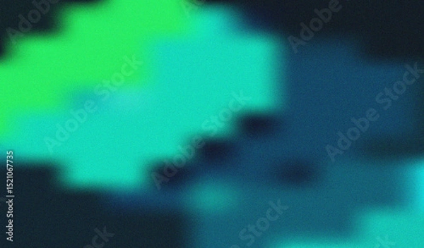 Obraz Abstract teal and green blurred background