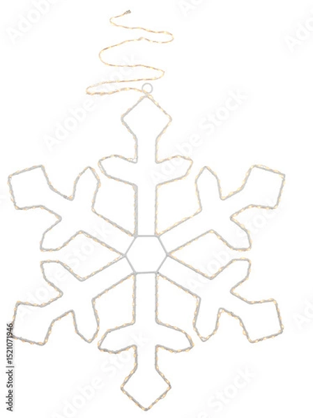 Obraz Flashing steel frame cut out isolated transparent background