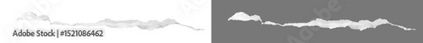 Obraz White set ripped paper png, Torn ripper paper sheet, Ripped edges, textures, banner background, transparent background