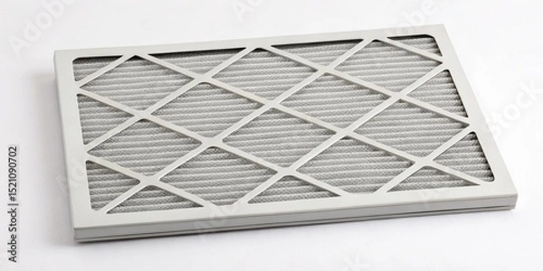Obraz Furnace Filter concept. Air filter with a diamond pattern design for ventilation systems.