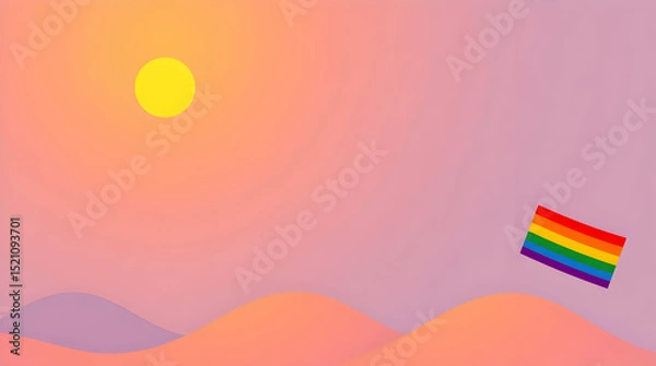 Obraz Pride background rainbow colors to use as wallpaper or graphic resource, lgtb backdrop for graphic design