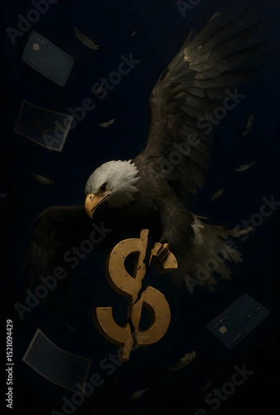 Fototapeta The Fall of the Greenback