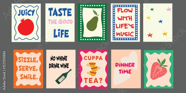 Fototapeta Summer bright banner design featuring sliced tomato, green broccoli, juicy pineapple, avocado halves, and fresh pomegranate. Perfect for promoting summer menus, food events, or healthy eating.