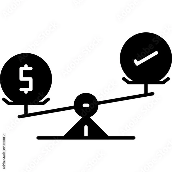 Obraz Cost-Benefit Analysis Icon