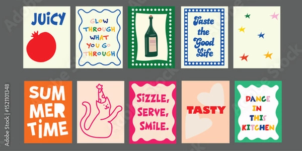 Fototapeta Bright summer banner design featuring sliced tomato, green broccoli, juicy pineapple, avocado halves, and fresh pomegranate. Perfect for promoting summer menus, food events, or healthy eating.
