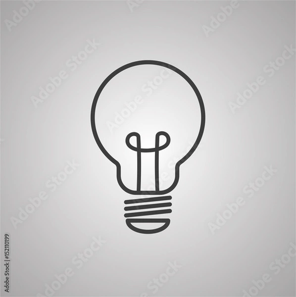 Obraz bulb minimalistic design
