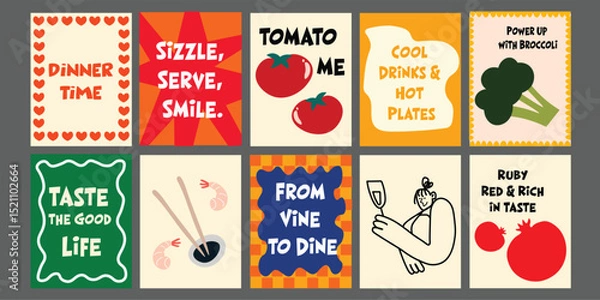 Fototapeta Summer Bistro Banner with Fresh Fruits and Vegetables. Ideal for seasonal menus, healthy eating ads, and tropical food campaigns. Clean, colorful layout with sunny, natural vibes.