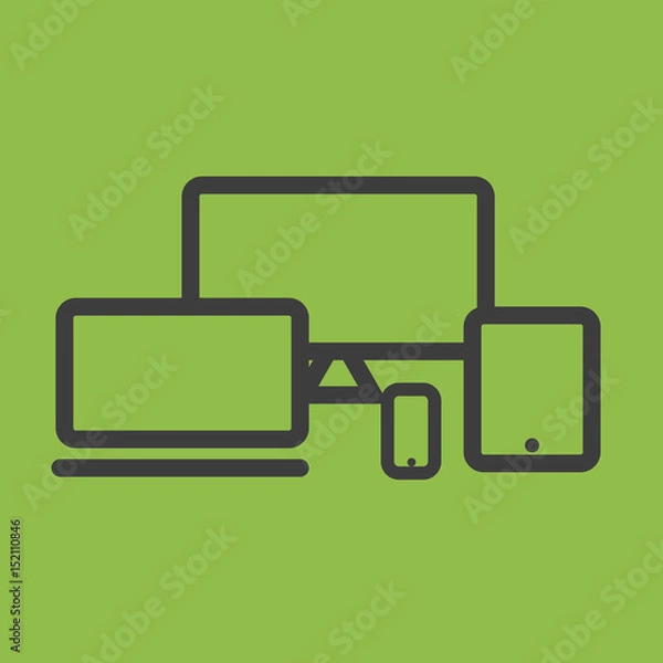 Obraz minimalistic technology mockup