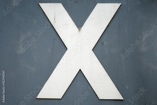 Obraz Capital X on a wall