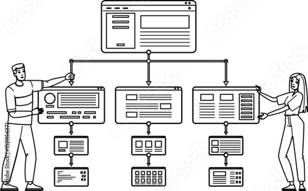 Obraz content silo structure vector