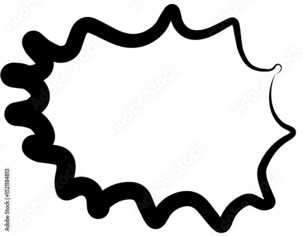 Fototapeta Speech bubble text, chat, talk, comic