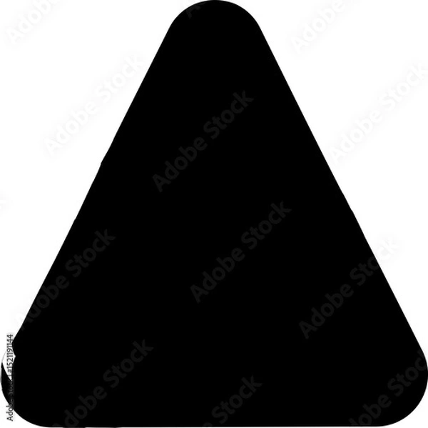 Fototapeta Triangle rounded painted, label, badge, frame