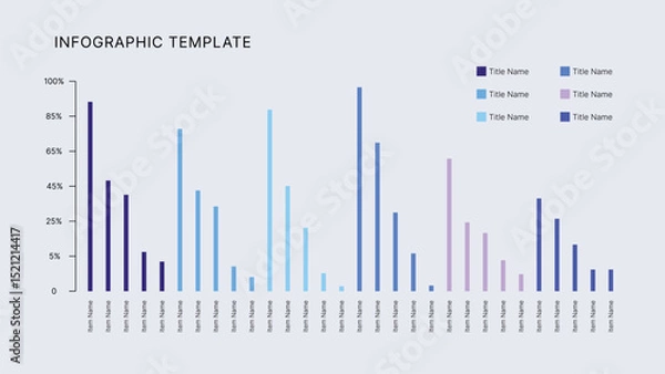Obraz Business Infographic Editable Templates for Extensive Data Visualization. Simple creative Infographic vector elements, charts, diagrams, timeline, steps and options for Business Presentation.