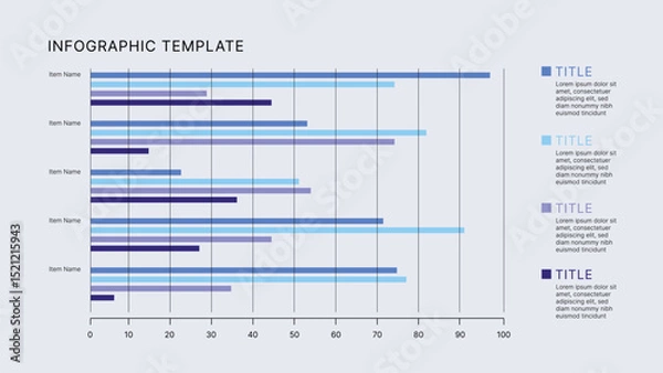 Obraz Business Infographic Editable Templates for Extensive Data Visualization. Simple creative Infographic vector elements, charts, diagrams, timeline, steps and options for Business Presentation.