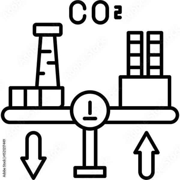 Obraz Carbon Sequestration Well Icon