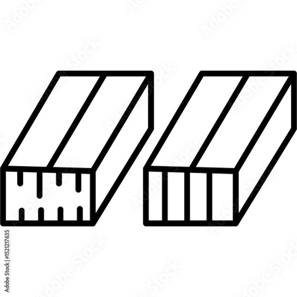 Obraz Cross-Laminated Timber Icon