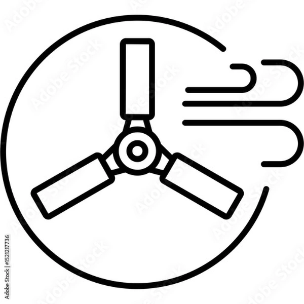 Obraz Heat Recovery Ventilation Icon