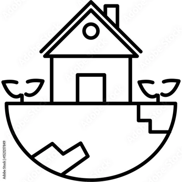 Obraz Sustainable Smart City Icon