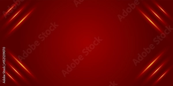 Obraz red luxury abstract background with glowing lines