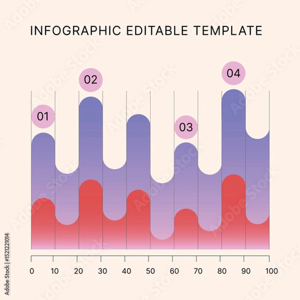 Obraz Business Infographic Editable Templates for Extensive Data Visualization. Simple creative Infographic vector elements, charts, diagrams, timeline, steps and options for Business Presentation.