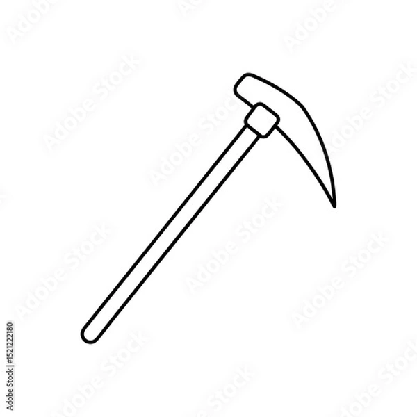 Obraz ice pick tool on white background  .svg