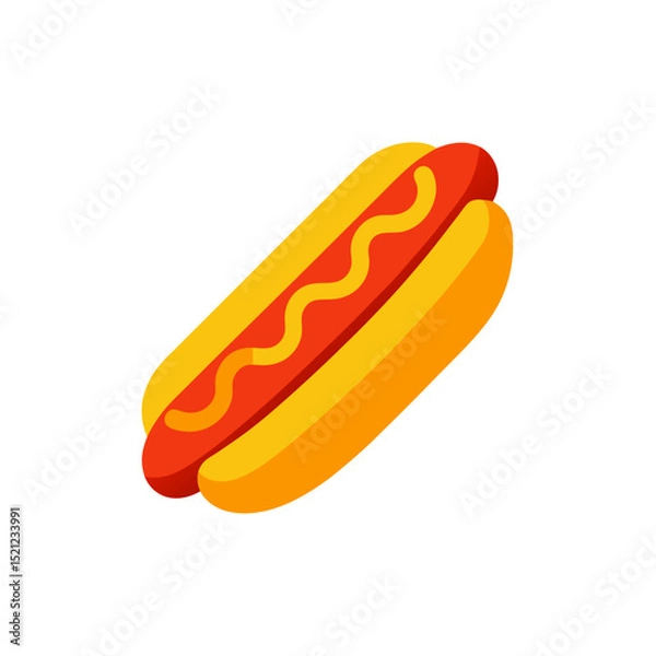 Obraz hotdog on white background  .svg