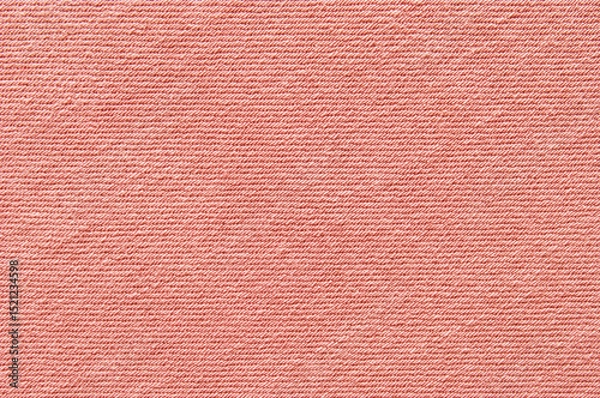 Obraz Pink cotton twill fabric pattern close up as background