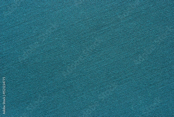 Obraz Teal color linen fabric texture as background