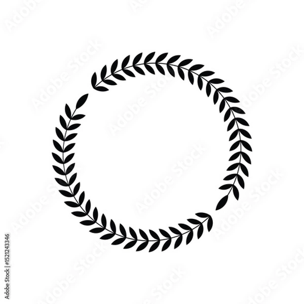 Obraz Laurel wreath, winner award vector illustration.