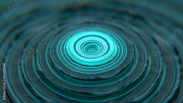 Obraz Abstract illustration with discs, 3D rendering, stretched pixels texture