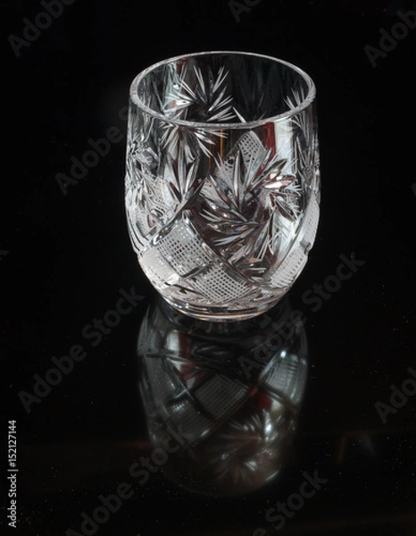 Fototapeta glass on black