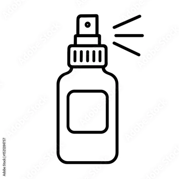 Obraz Spray bottle outline icon