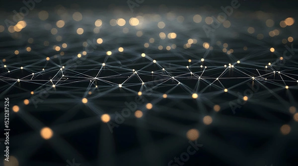 Obraz Abstract Network Connection Design