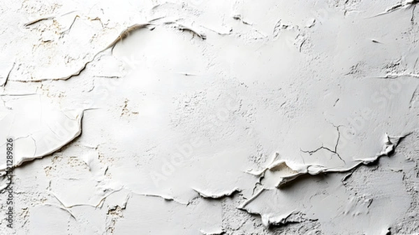 Obraz Textured white surface detail studio photography minimalist close-up abstract art