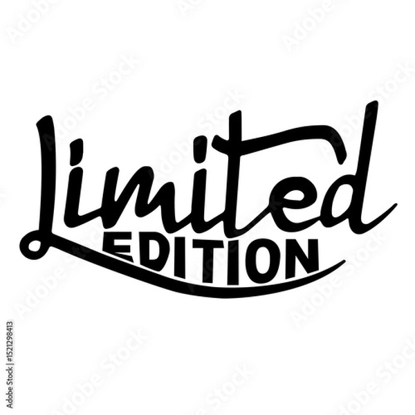 Fototapeta Limited Edition Modern Brush Lettering Design.