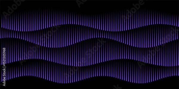 Obraz Design For Technology, Finance, Medical Innovation, Corporate Branding, Futuristic Interfaces for Banner, Brochure, Presentation, Web-design. Wavy vertical blue lines on white creating smooth flow