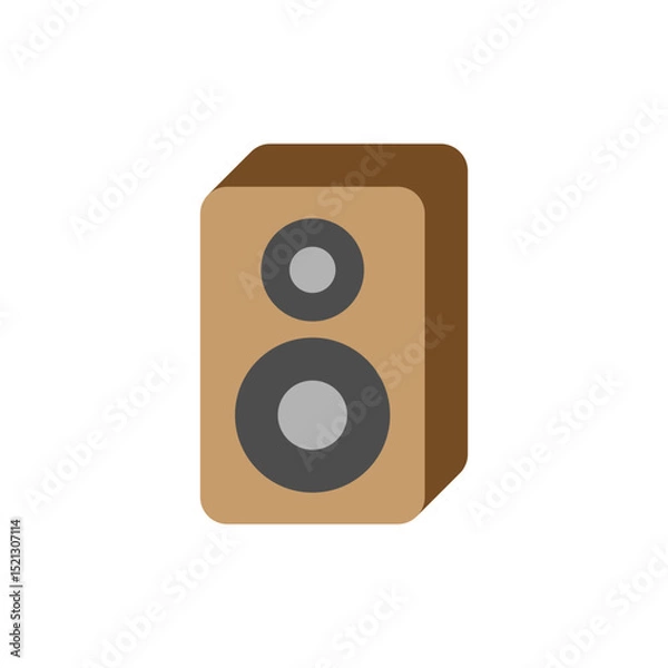 Fototapeta Vector illustration of an Sound System isolated on a white background