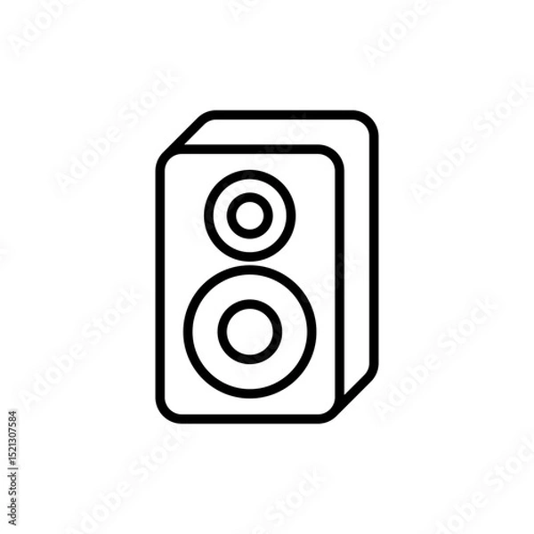 Fototapeta Vector illustration of an Sound System isolated on a white background