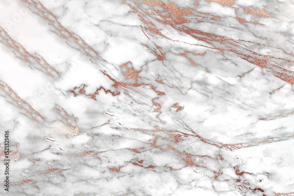 Fototapeta Elegant Marble Texture with Copper Veins
