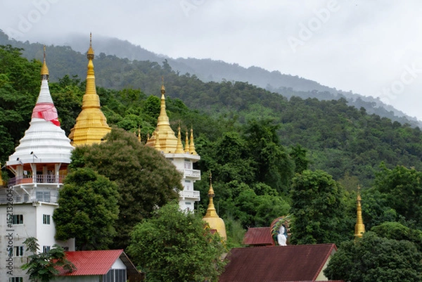 Obraz Adventure, Aerial View, Architecture, Atmospheric Mood, Chiang Mai Province
