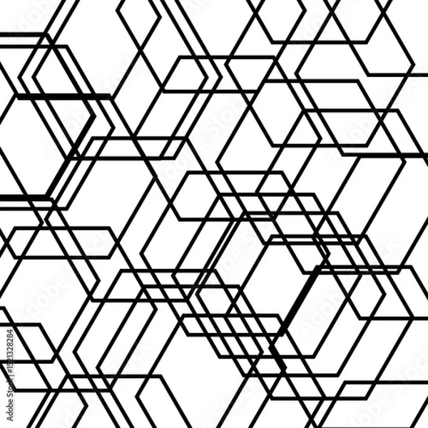 Obraz geometric seamless pattern. simple geometric structure