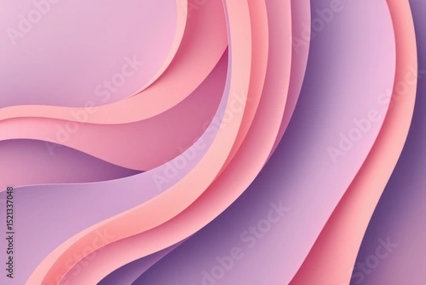 Fototapeta Abstract waves in soft pink and purple colors
