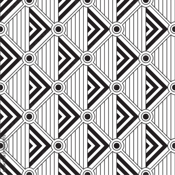 Obraz Bold Geometric Line Art Pattern, Ideal for Modern Tiles, Interior Wall Panels, CNC Carving, and Decorative Applications. Perfect Blend of Symmetry, Contrast, and Contemporary Design Appeal.