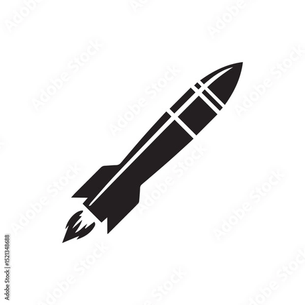 Obraz vector illustration of rocket
